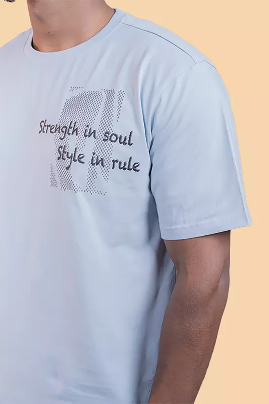 Men's Relaxed T-Shirt - Lite Blue