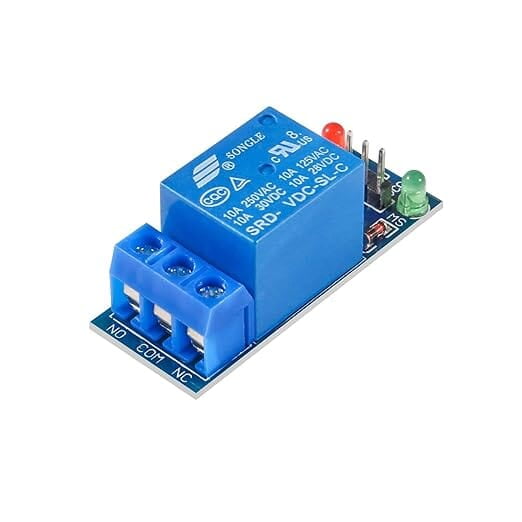 5V relay module compatible with Arduino, ESP32, and Raspberry Pi