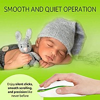 Acer Wireless Optical Mouse – 1600 DPI  2.4GHz  Ambidextrous  White & Green