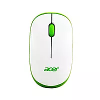 Acer Wireless Optical Mouse – 1600 DPI 2.4GHz Ambidextrous White & Green