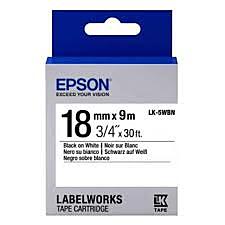 Epson Label Tape LK-5WBN (18MM)