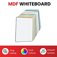 A4 Double Sided Magnetic Erasable MDF Plain Whiteboard With Purple Border