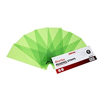 Pack of 8 Light Green 210x80mm Dyslexia Overlay Reading Strips â€“ PET Material, Rounded Corners