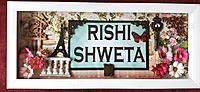 Rectangular Nameplate for entrance door – a highly personalised & useful gift!