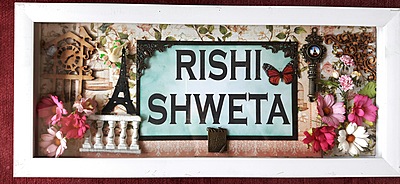 Rectangular Nameplate for your entrance wall - fully custom designed