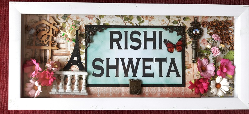 Rectangular Nameplate for your entrance wall - fully custom designed