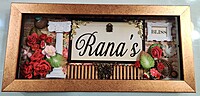 Rectangular Nameplate for entrance door – a highly personalised & useful gift!