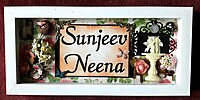 Rectangular Nameplate for entrance door – a highly personalised & useful gift!