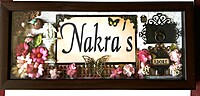 Rectangular Nameplate for entrance door – a highly personalised & useful gift!
