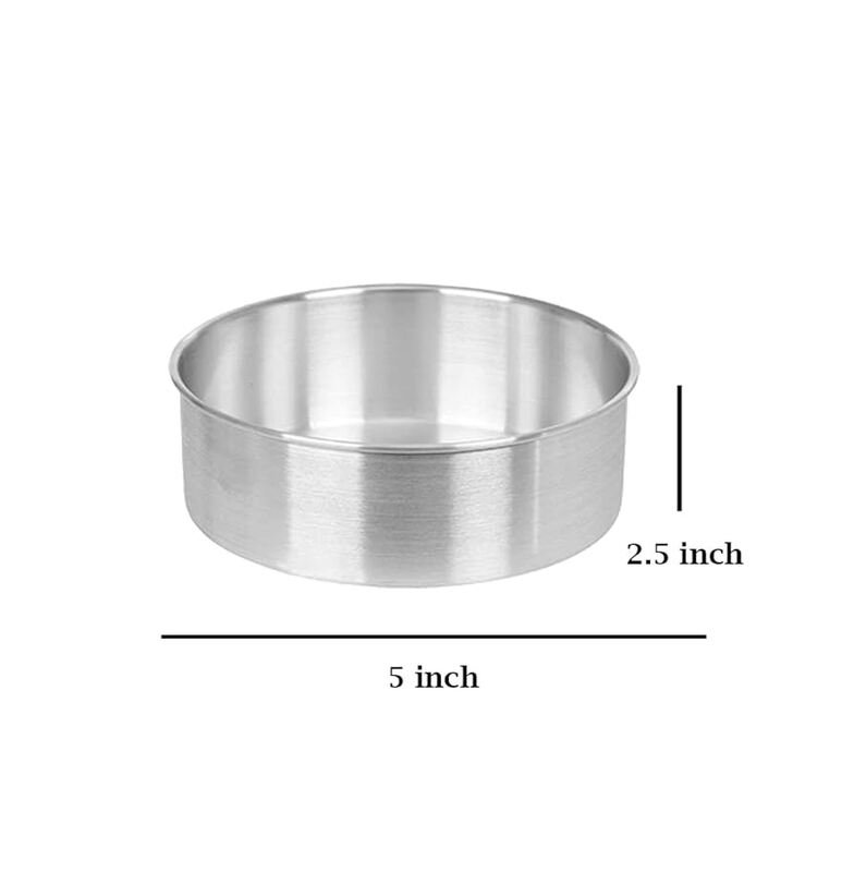 ROUND ALUMINIUM TIN | 5X2.5 inch