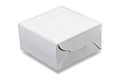 Qson Cake Box 5x5x2 White Plain FL