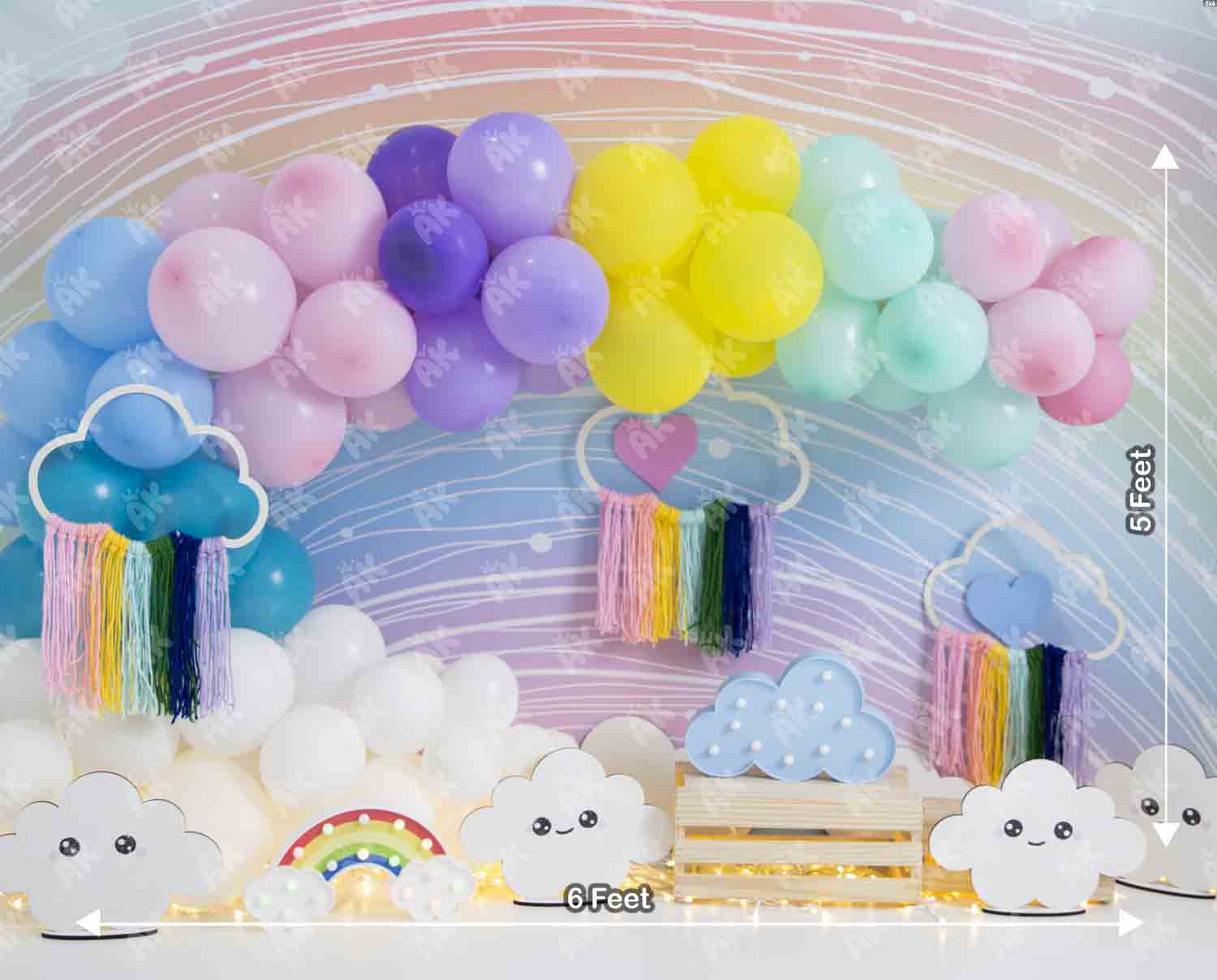 Pastel Rainbow Balloons (PRE-ORDER)