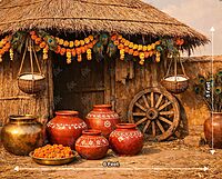 Rustic Pongal Hut (PRE-ORDER)