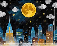 Superhero Night Sky