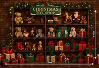 Christmas Toy Shop 5x7 Feet