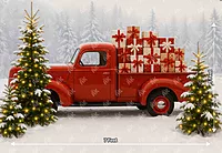 Santa Car 5x7 Feet