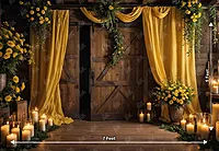 Yellow Curtain Doorway (PRE-ORDER)
