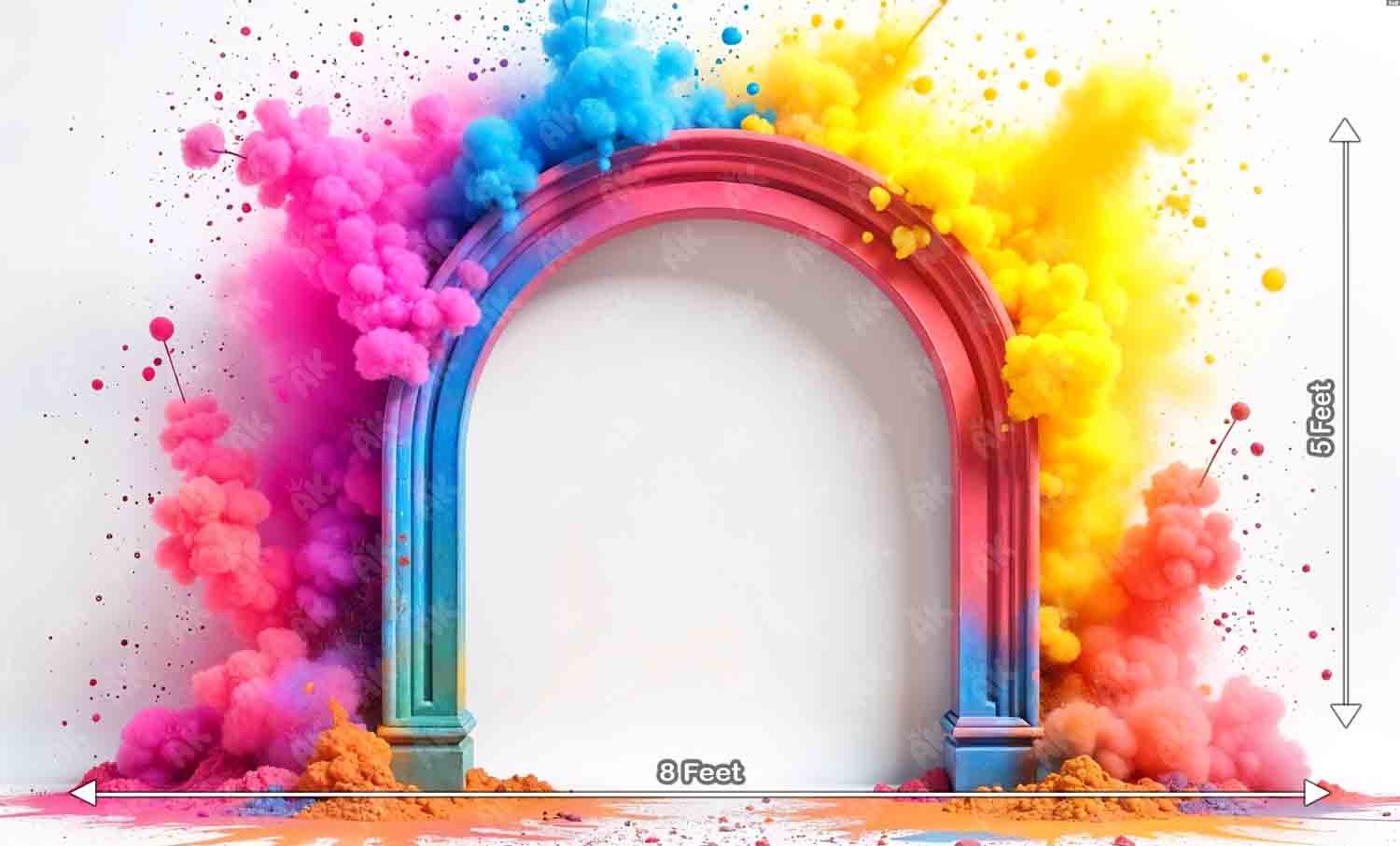Holi Backdrop - Type 1 (PRE-ORDER)