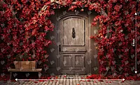 Red Bloomy Door (PRE-ORDER)
