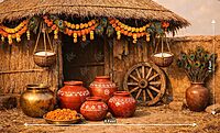 Rustic Pongal Hut (PRE-ORDER)