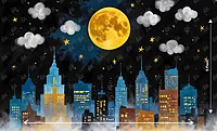 Superhero Night Sky