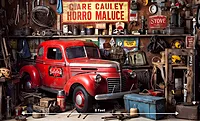 Vintage Car Garage (PRE-ORDER)