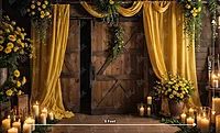 Yellow Curtain Doorway (PRE-ORDER)