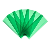 Pack of 8 Green 191x70mm Dyslexia Overlay Reading Rulers â€“ PET Material, Rounded Corners