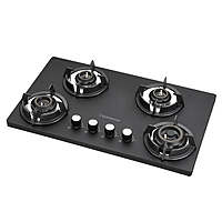 Carnival Plus 784 Brass Burner Matt Finish Super Slim Tablet Hob 4 Burner Auto Ignition