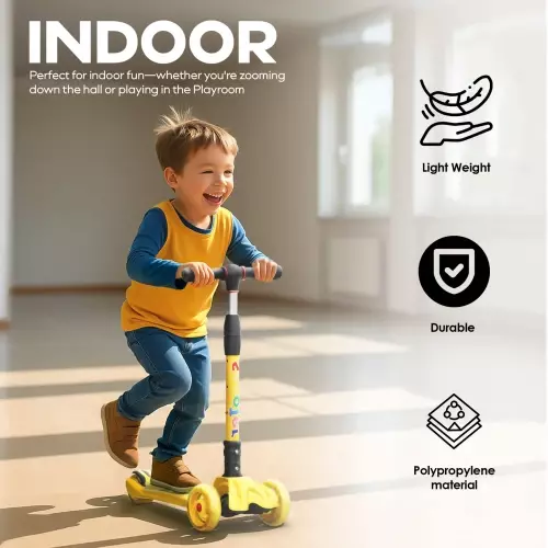 FreeWheel Kick Scooter (Yellow)