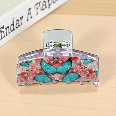 Elegant Printed Hair Claw Clip