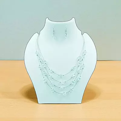 Stylish Layered Necklace & Matching Earrings
