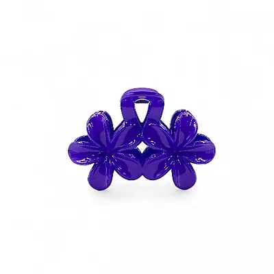 Purple Mini Flower Hair Claw Clips