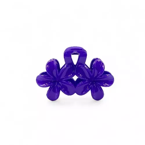 Purple Mini Flower Hair Claw Clips