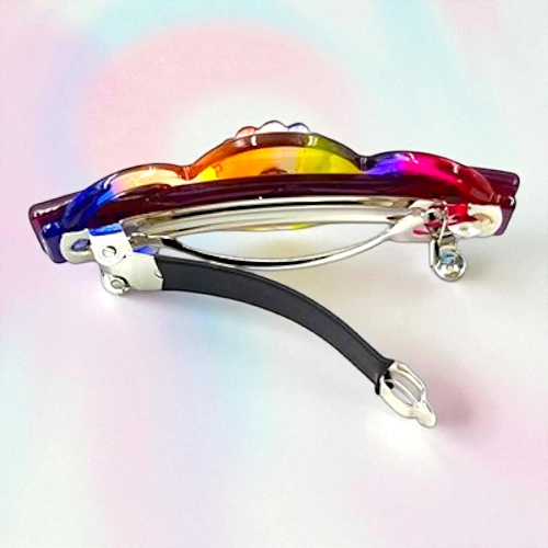 Elegant Flower & Stone Hair Barrette