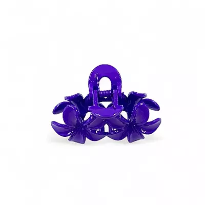 Purple Mini Flower Hair Claw Clips