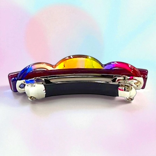 Elegant Flower & Stone Hair Barrette