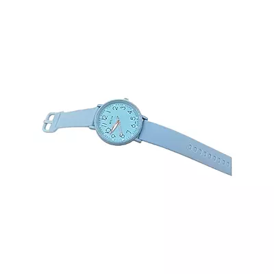 Bolun Sky Blue Minimalist Analog Watch - Soft Silicone Strap