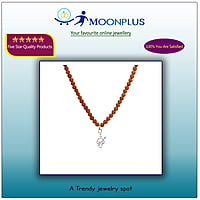 Rudraksha Mala with Silver Om Pendant