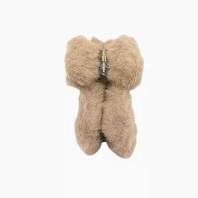 Plush Faux Fur Hair Claw Clip - Vibrant Brown Hair Clamp