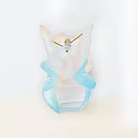 Gradient Flower Hair Claw Clip | Pastel Blue & Peach Floral Hair Accessory