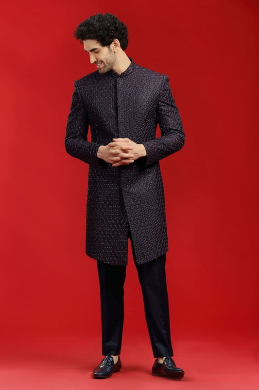 Designer Fab Black Indowestern Designer Fab Black Indowestern