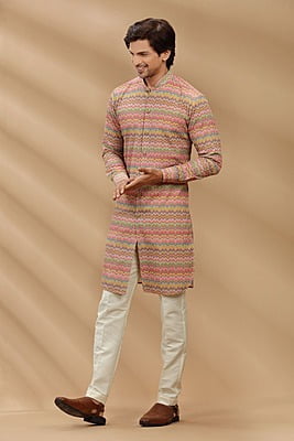 Colored Wavy Kurta 11995