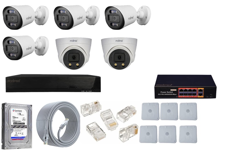 IP 6 CAMERA 4 MP SET