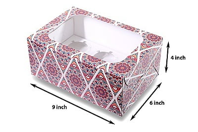 Qson Cup Cake Box 6CC Qson Cup Cake Box 6CC