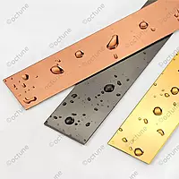 Octune Lustra Flat Profile | Gold, Rose Gold, Black | Self Adhesive