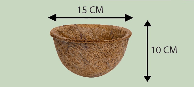 Coco Liner and Hanger Set | Coir Hanging Basket Planter | Multiple Sizes