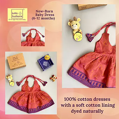 Newborn Baby Girl Cotton Dress (6-12 months) 6146