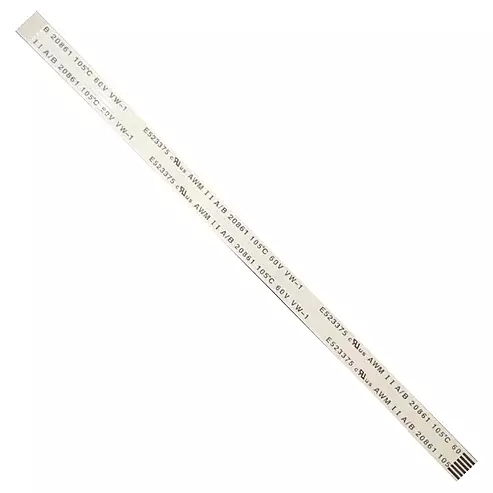 6 Pin 1mm Pitch 65mm Same Side Connection FFC Ribbon Flexible Flat Cable