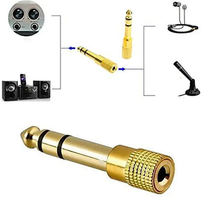 Premium Gold-Plated TRS Audio Adapter Plugs - TRS-2PLG